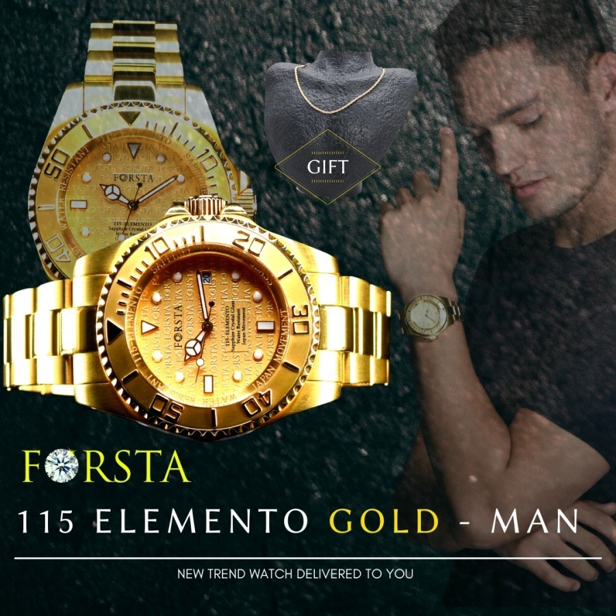 Jam Tangan Forsta 115 Elemento Gold Man
