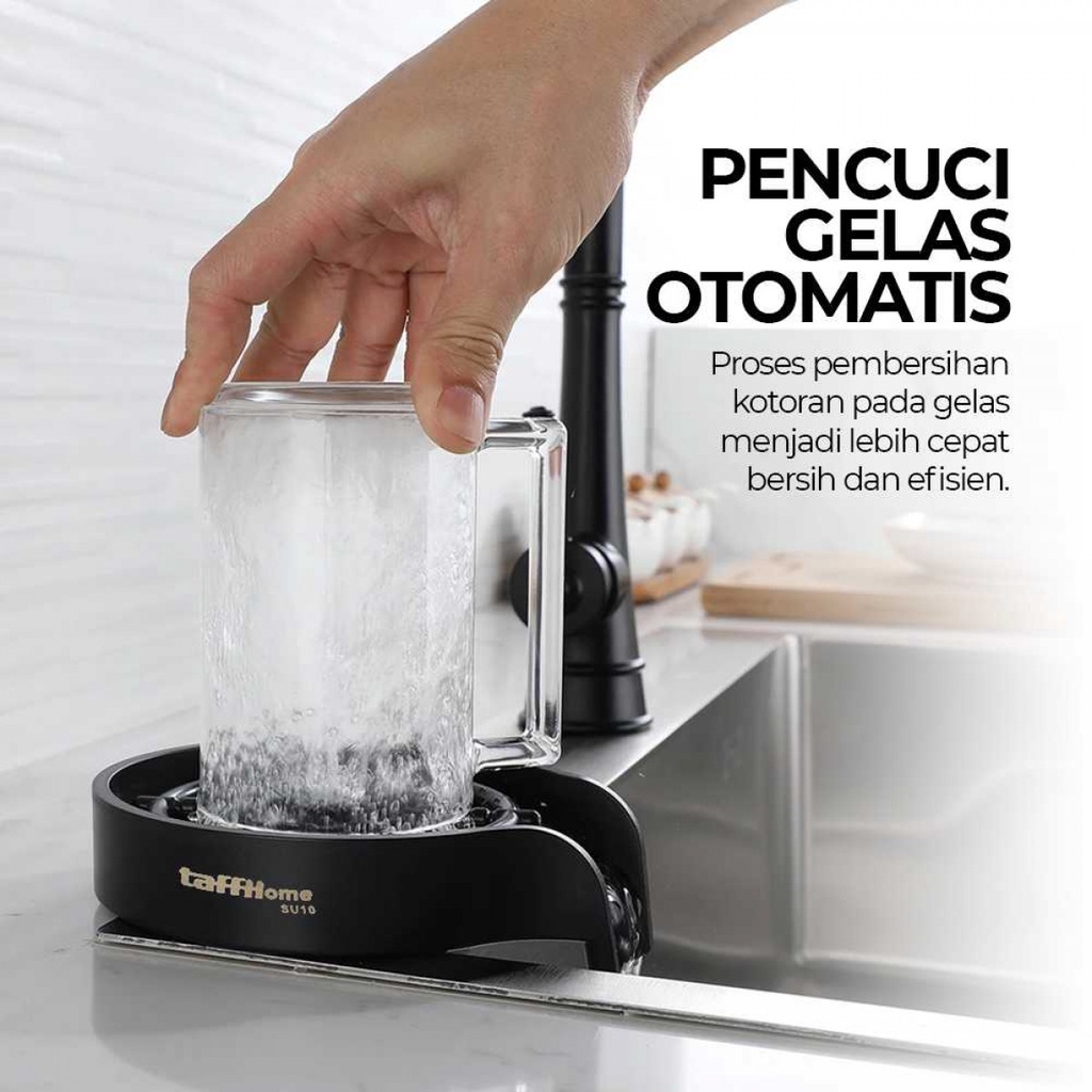 Pencuci Gelas Otomatis Dengan Tekanan Air Automatic Glass Cup Rinser Washer