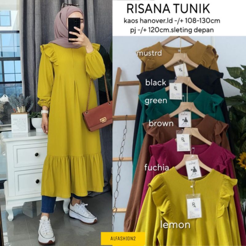 RISANA TUNIK ORI ALFASHION | Kaos Hanover