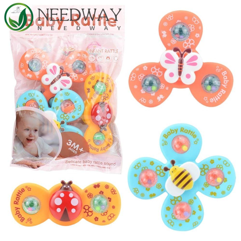 SKJK  Suction Cup Spinner Mainan Hadiah Ulang Tahun Kreatif Fidget Spinner Suction Toys Fidget toy Mainan Bayi Mandi Serangga Berputar Spinning Top