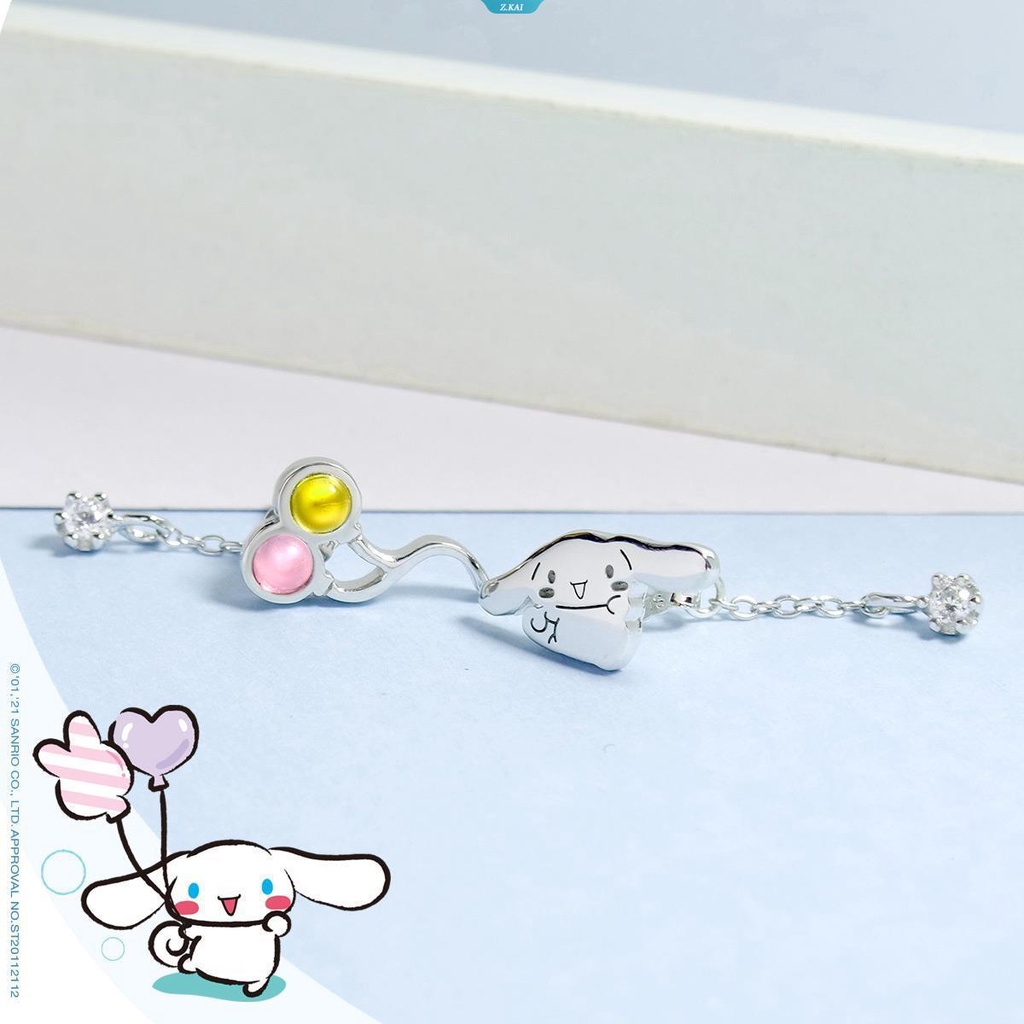 Anting Anime Kartun Cinnamoroll Kawaii Pesta Mewah Sanrio Elegan Fashio [ZK]