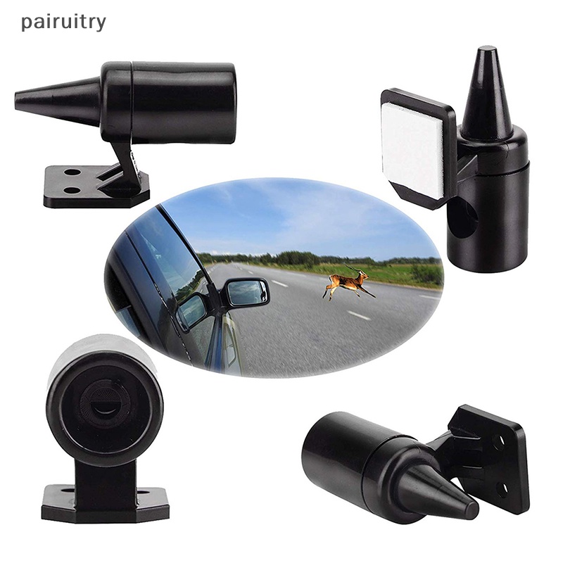 Prt 2PCS Ultrasonic Peluit Safety Sound Alarm Hitam Mobil Rusa Animal Alert Warning PRT