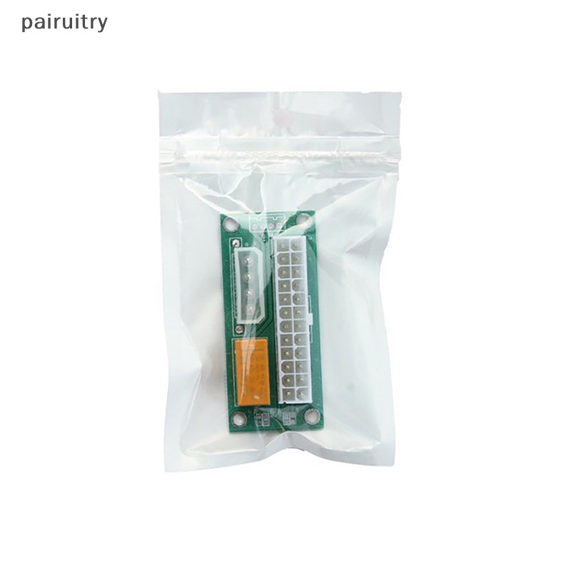 Prt 1pcs PC Desktop ATX 24-Pin Dual PSU Power Synchronous Start Extender Cable Card Adapter Untuk Mesin Penambang BTC PRT