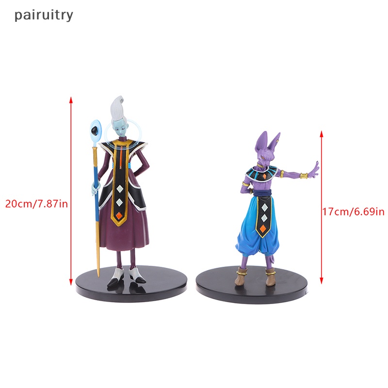 Prt Anime Dragon Ball Z Beerus Figure Gods Of Destruction Dxf Whis Beerus 20cm Figure Figurine Patung PVC Model Koleksi Mainan Gif PRT