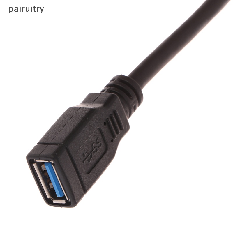 Prt Kabel Listrik Spliter Y Inovatif Dan Praktis Cord Extension USB 3.0 A 1pria Ke2Wanita Data Hub Power Adapter PRT