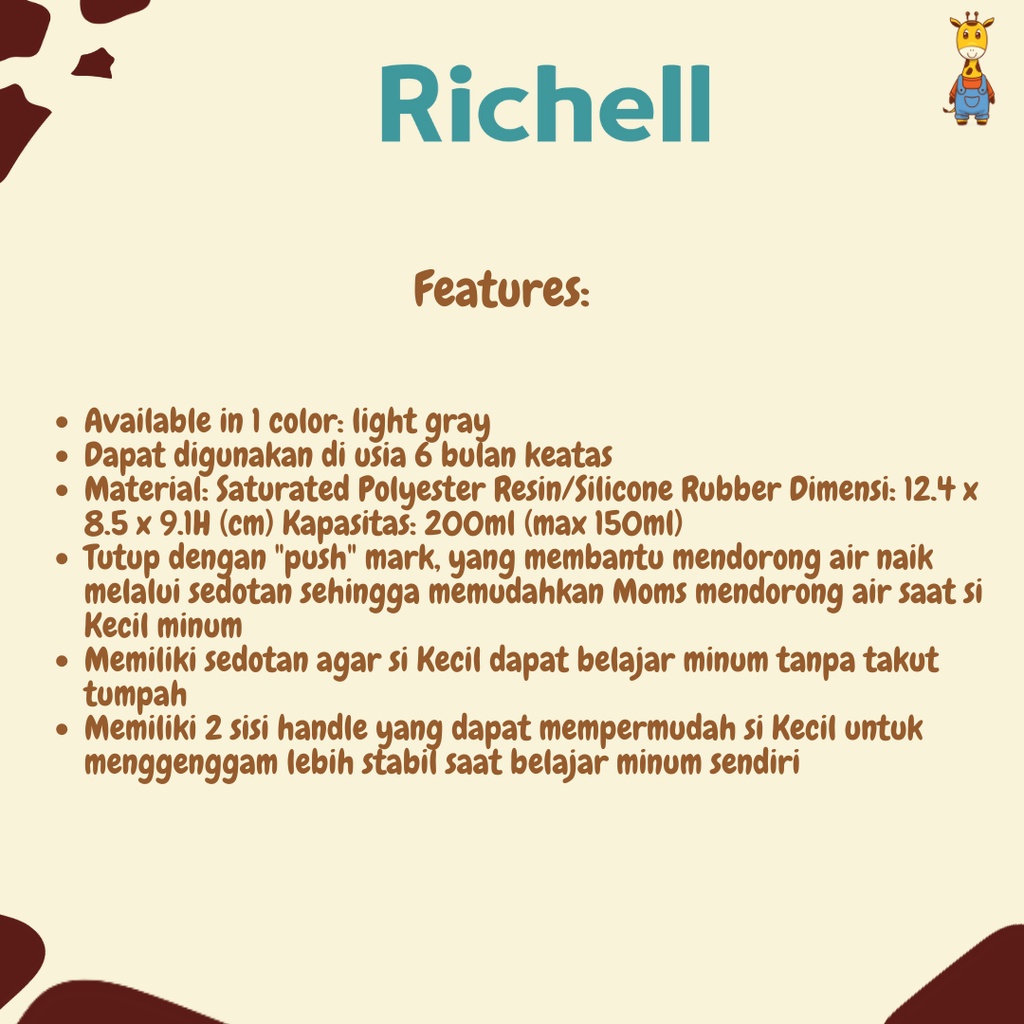 Richell Axstars Direct Drink Cup 320ml