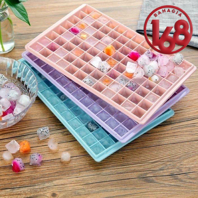 Cetakan ES Batu Kubus Kotak Pyramid / Diamond Ice Cube Tray