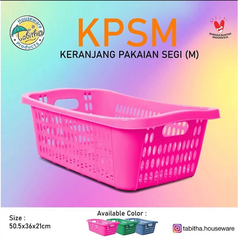 Keranjang baju kotor / keranjang serbaguna / keranjang laundry / keranjang pajero M / L / Medium / Large tabitha Keranjang Pakaian Tabitha