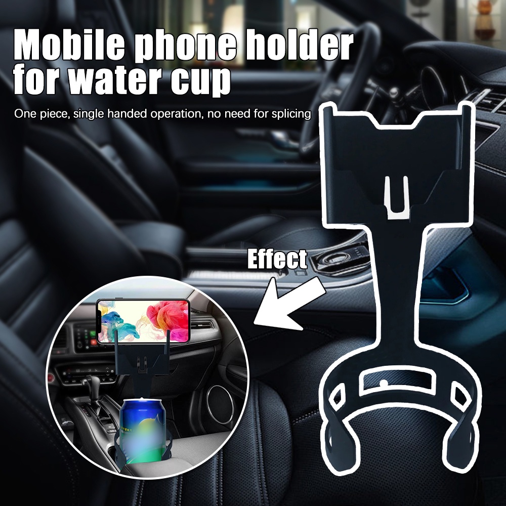 Universal Dudukan Ponsel Cup Mobil Plastik Berkualitas Tinggi/Bracket Handphone Minuman Hitam Perlengkapan Otomatis Multifungsi