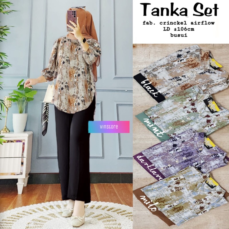 TANKA SET ORI VINSTORE | Ld106 Crinkle Airflow