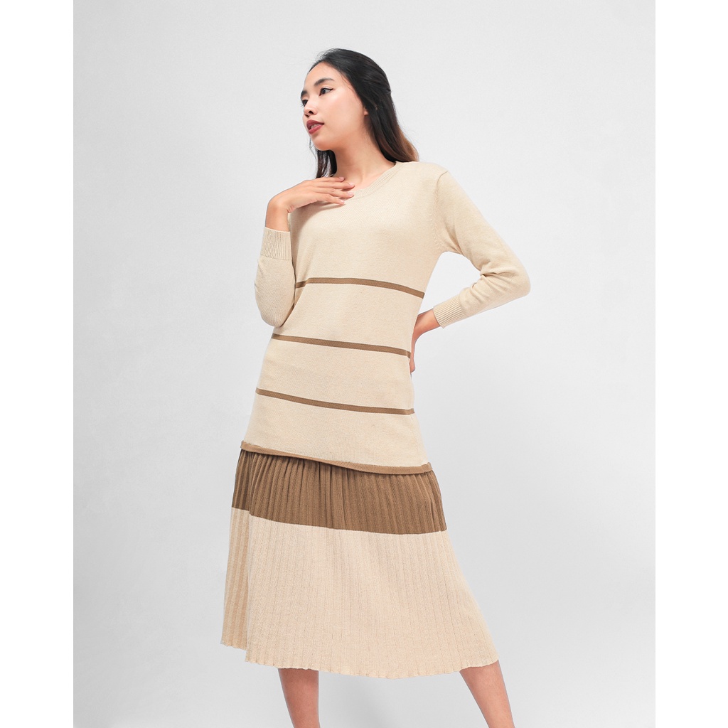 Joy Knit Dress Taupe