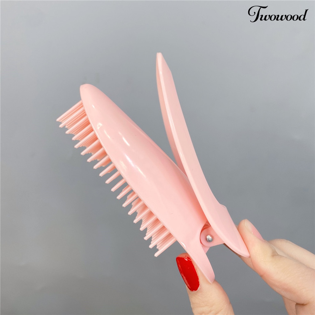 Twowood Sisir Desain Anti-slip Rambut Klip Tinggi Cranial Ditinggikan Tak Terlihat Pin Rambut Aksesoris Rambut