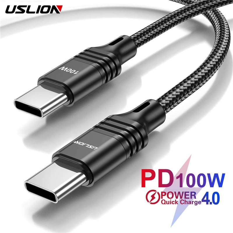 Kabel Cas PD100W 5A super fast charging PD cable Untuk laptop Apple