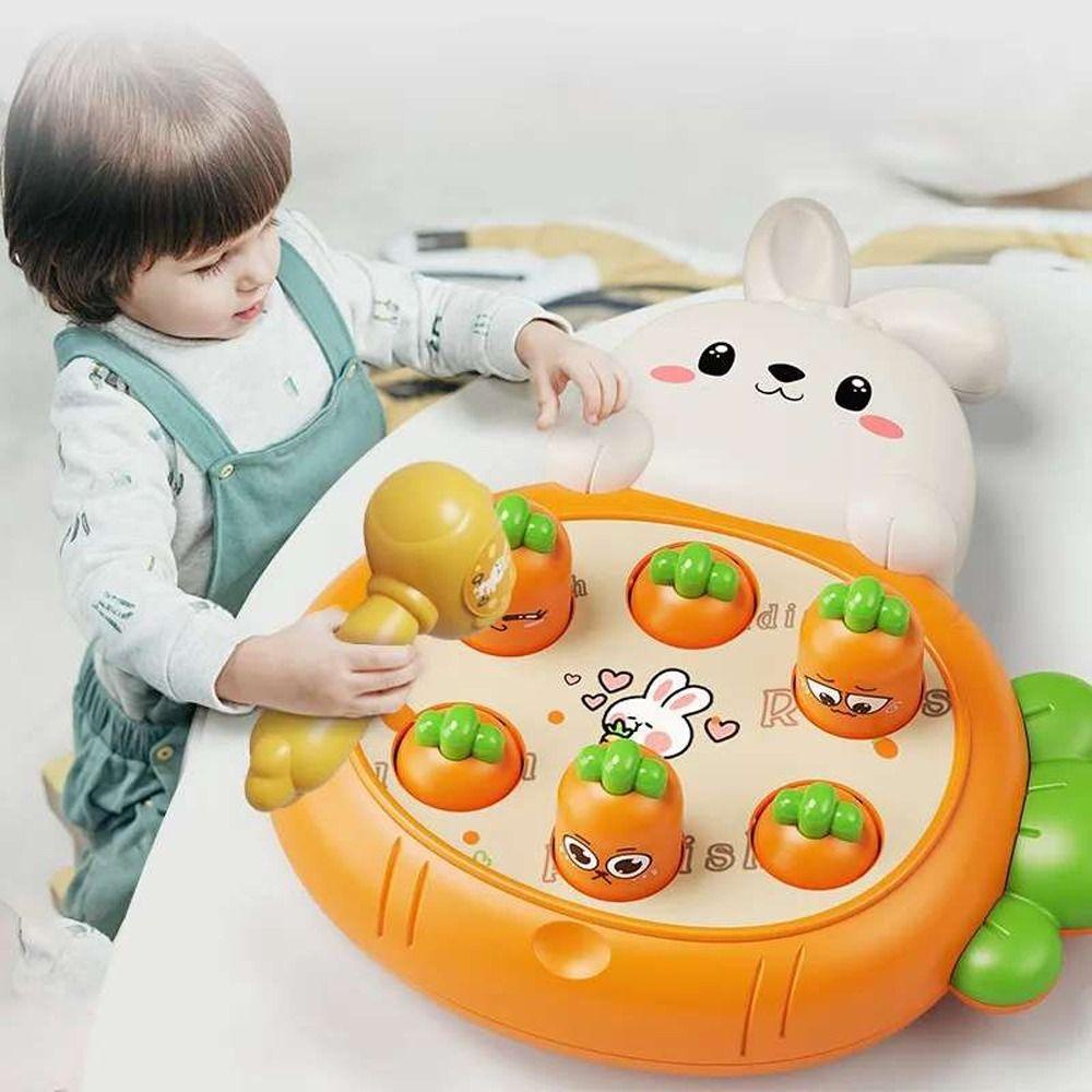 NEEDWAY Needway Baby Whack-a-mole Mainan Lucu Indah Edukasi Anak Plastik Hadiah Orang Tua-Anak Mainan Montessori Hammering Game