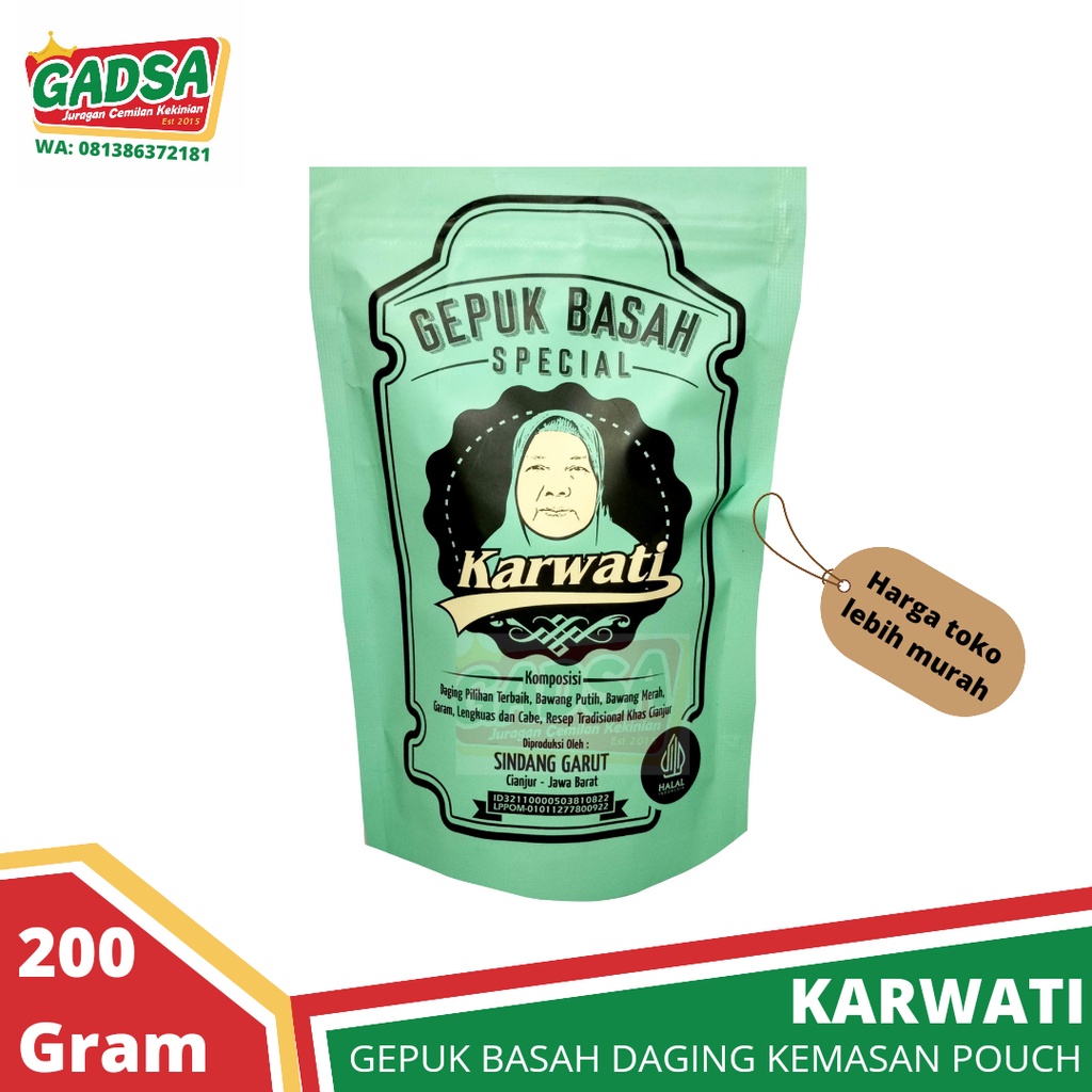 Gepuk Basah Karwati Gepung Daging