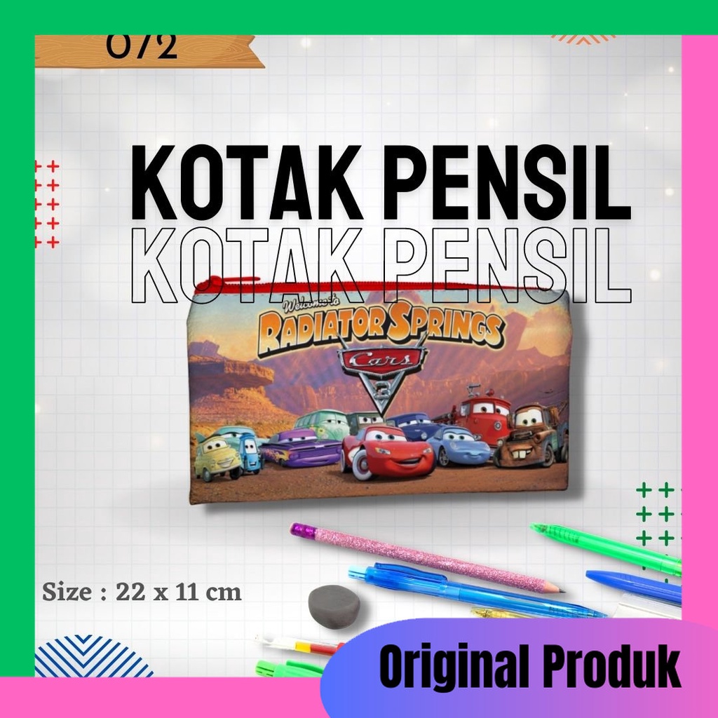 

Tempat Pensil, Kotak Pensil 072 gambar Cars Mc Queen Serbaguna Murah Dan Kualitas Terjamin , Original Produk Bahan Tebal