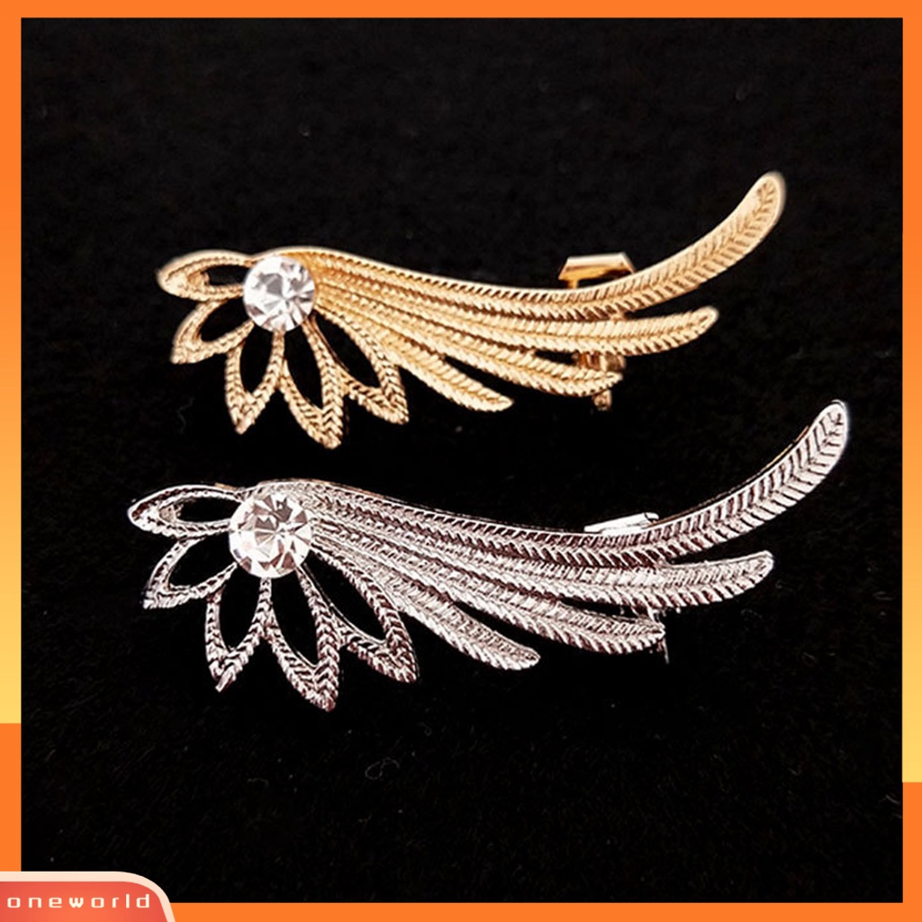 [WOD] 1pc Klip Anting Hollow Out Bentuk Sayap Vintage Tanpa Tindik Climber Cuff Earring Untuk Pesta