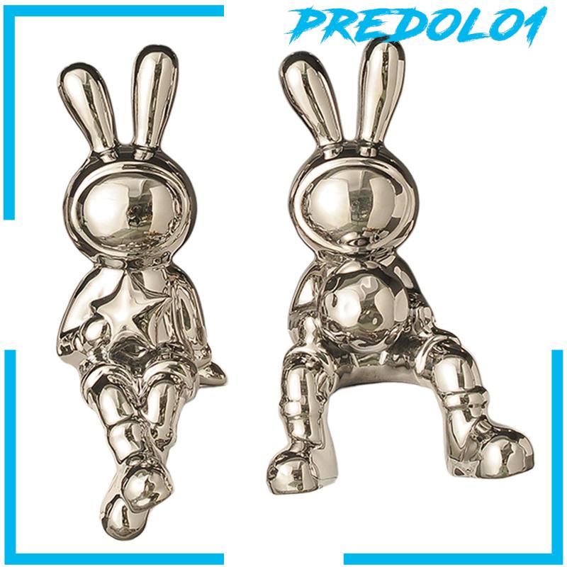 [Predolo1] Patung Kelinci Gambar Hewan Pajangan Hadiah Ulang Tahun Desktop Bunny Statues