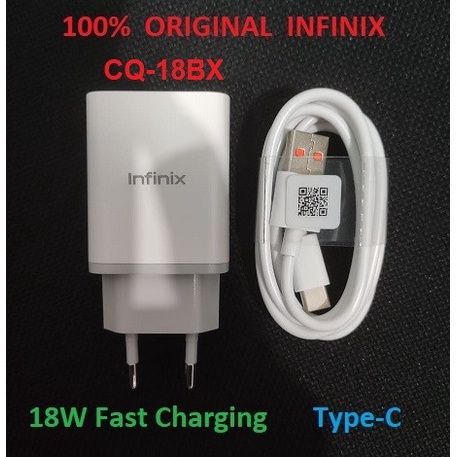 INFINIX Charger CQ-18BX 18W Fast Charging + Type-C Original