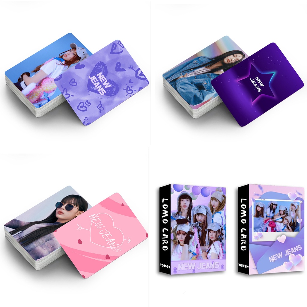 30pcs /box NJ Photocards Album Kartu Lomo NJ Kpop Postcards