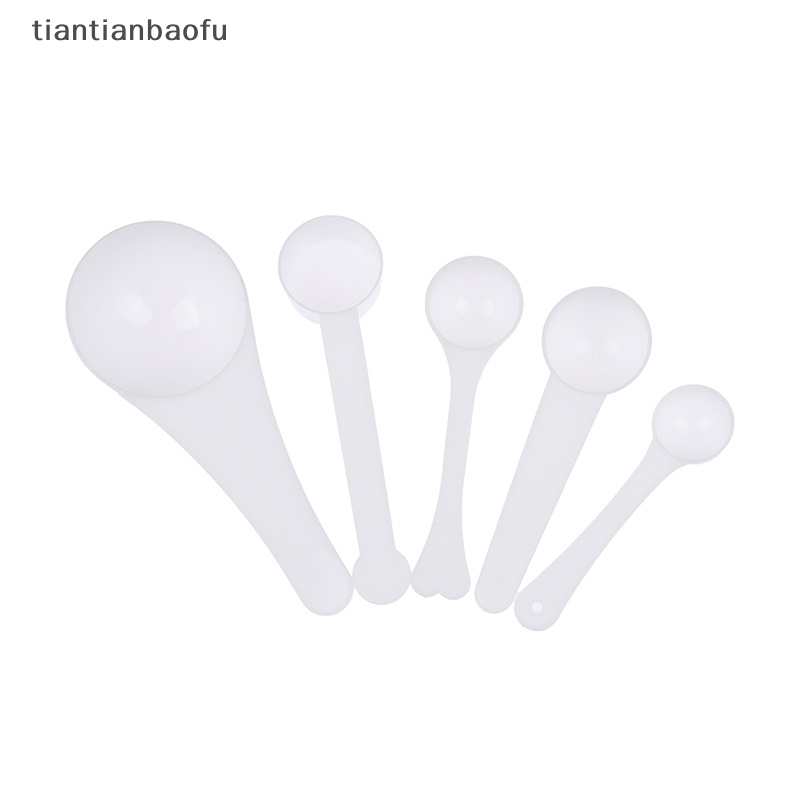 [tiantianbaofu] 10pcs 1g 3g 5g 10g Measuring Plastic Scoop Sendok Takar Susu Bubuk Sendok Butik