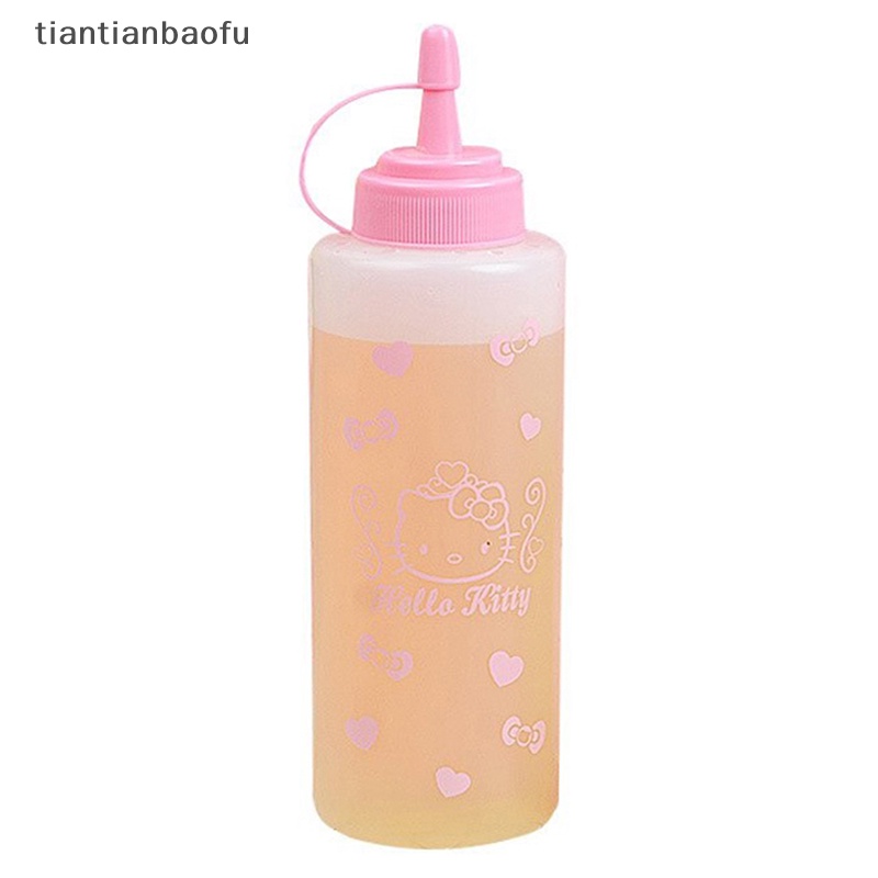 [tiantianbaofu] Kawaii Oil Pot Lucu Dapur Squeeze Bottle Botol Bumbu Salad Saus Tomat Butik