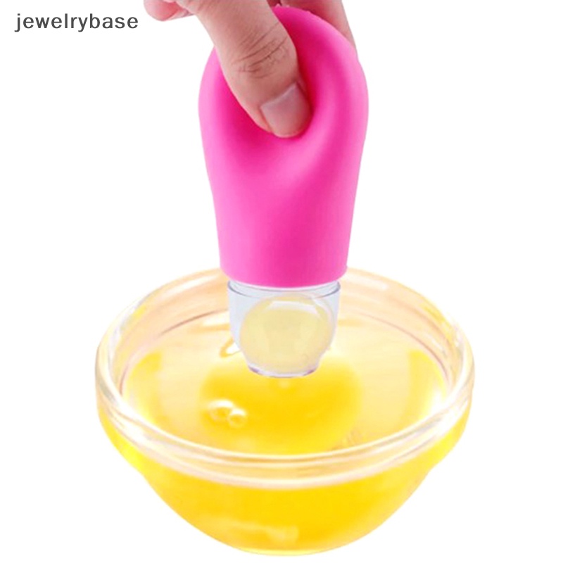 [jewelrybase] Alat Dapur Rumah Silicone Pluck Eggs White Separator Yolk Extractor Divider Butik