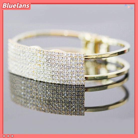 [BLS] Fashion Baru Elegan Wanita Bangle Gelang Gelang Kristal Cuff Bling Lady Hadiah