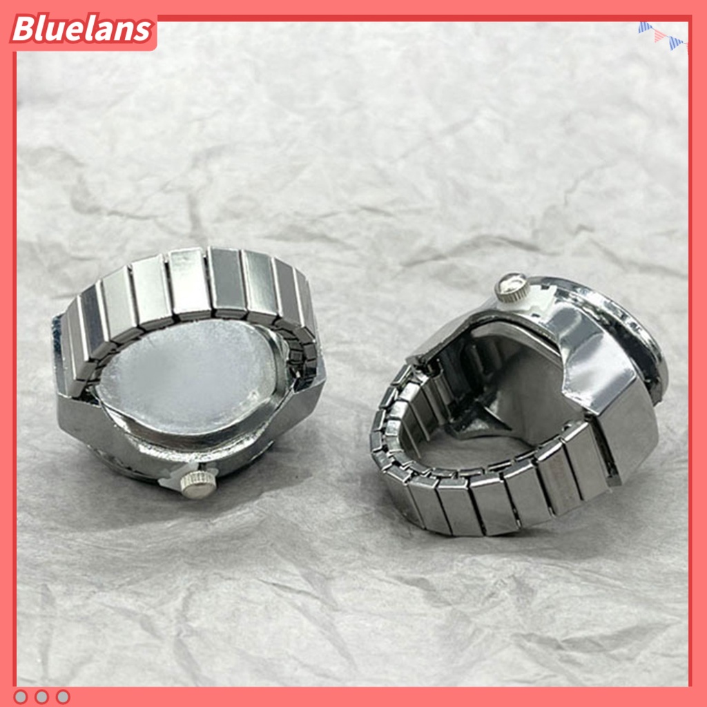 [BLS] Unisex Cincin Indah Pengerjaan Halus Flap Cover Kepribadian Trendi Pakaian Sehari-Hari Paduan Leopard Permata Cincin Menonton Hadiah