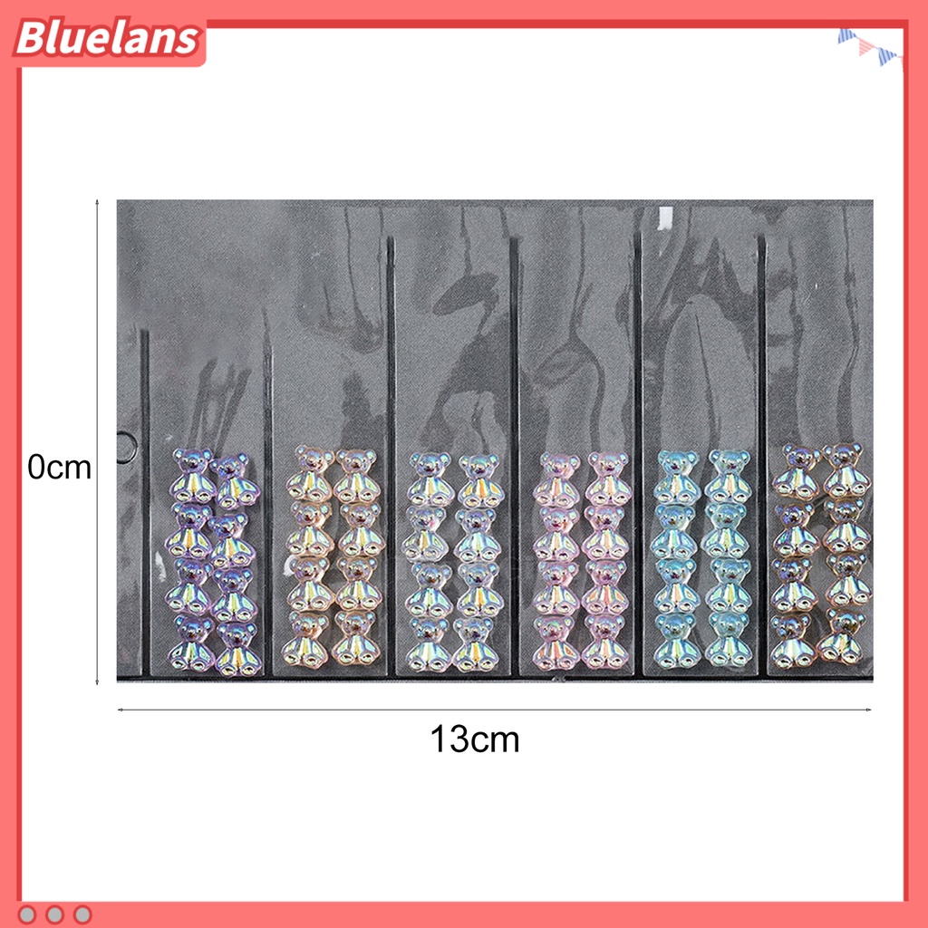 [BLM] 1tas Pesona Kuku Berkilau Mempesona Efek Visual Bentuk Kreatif Mudah Diterapkan Plastik Busur-Simpul Gaya Perhiasan Kuku DIY Craft Ornamen Perlengkapan Kuku