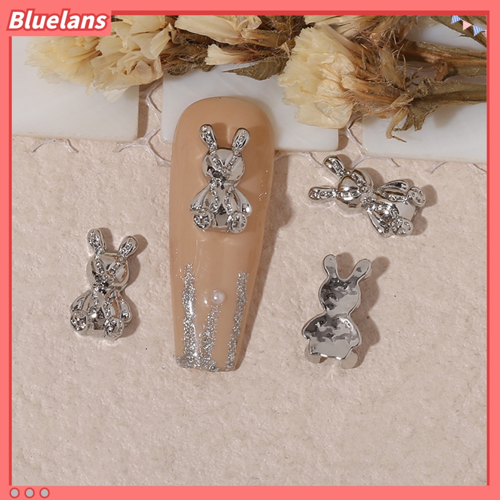 [BLM] 10pcs Hiasan Kuku Gloss Tidak Jatuh Tiga Dimensi DIY Mempesona Efek Visual Jantung Busur Beruang Kelinci Kuku Paduan Dekorasi Kuku Salon Pasokan