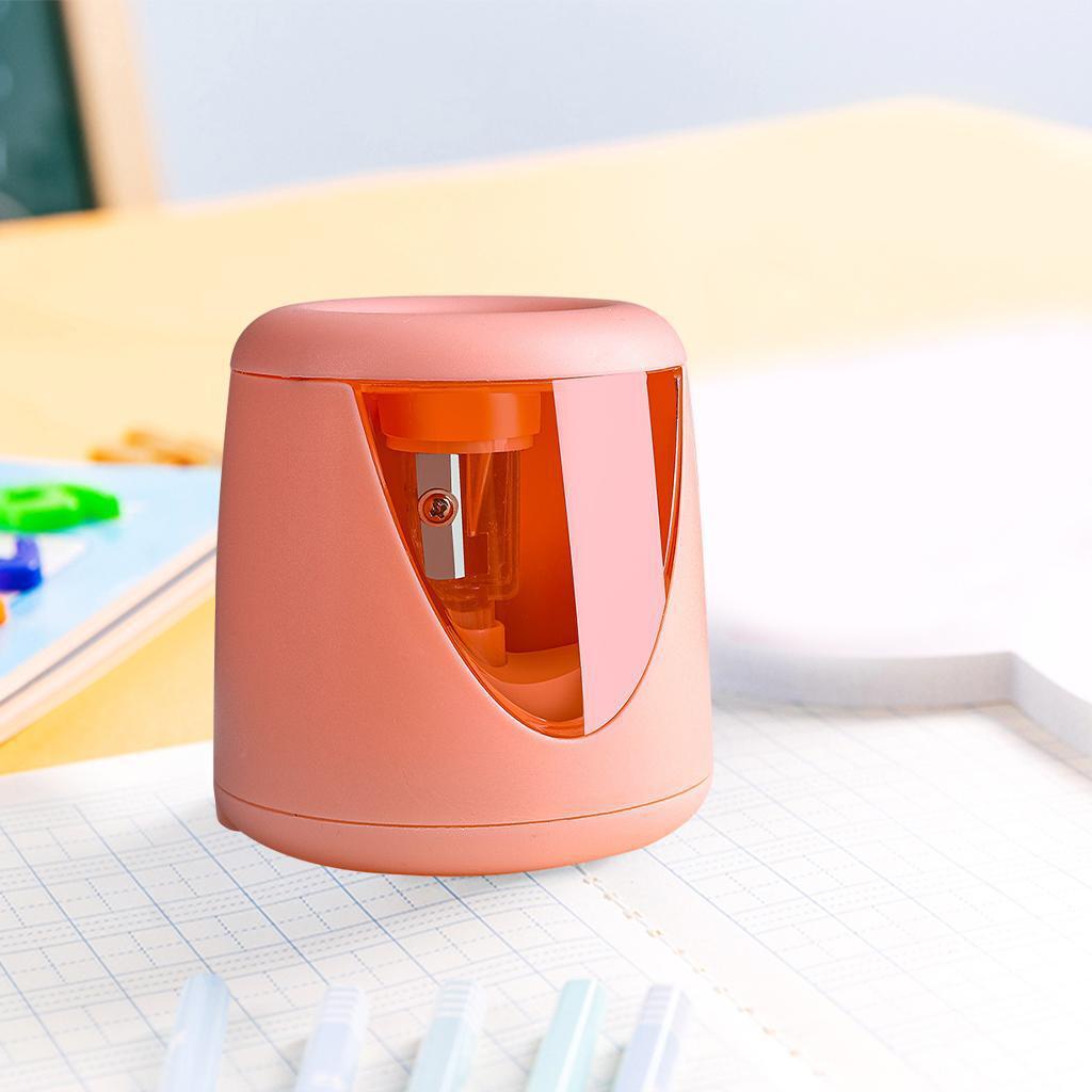 Huit Alat Pengasah Pensil Elektrik Otomatis Sekolah Rumah Kantor USB +Baterai Biru