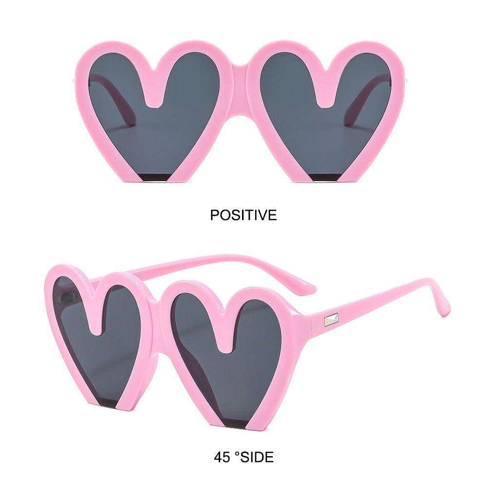 R-flower Heart Sunglasses Untuk Wanita Vintage Aksesoris Kostum Halloween Nuansa Keren