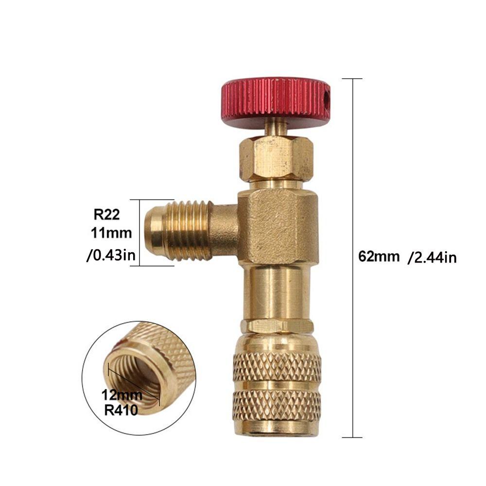 Lanfy Refrigerant Charging Valve Menambah Fluorine R410 Flow Control Antifreeze Air Conditioner Pendingin Ruangan Quick Coupler