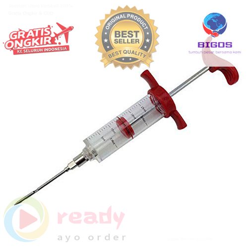 

Injektor Bumbu Marinasi Daging BBQ Seasoning Injector - HC117 - Red
