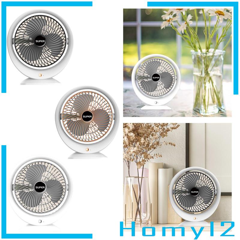 [HOMYL2] Kipas Angin Desktop 3speed Angin USB Rechargeable Mini Fan Untuk travel Kantor Indoor