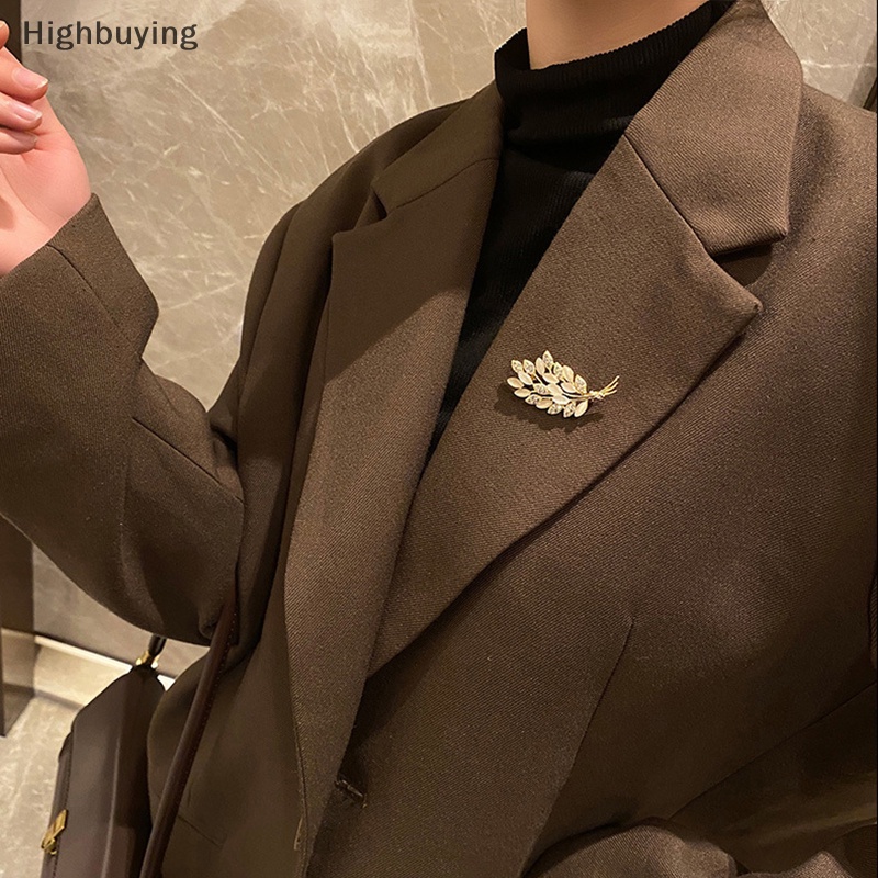 Hbid Trend Wheat Bros Untuk Wanita Batu Opal Kerah Pin Aksesoris Pakaian Glory