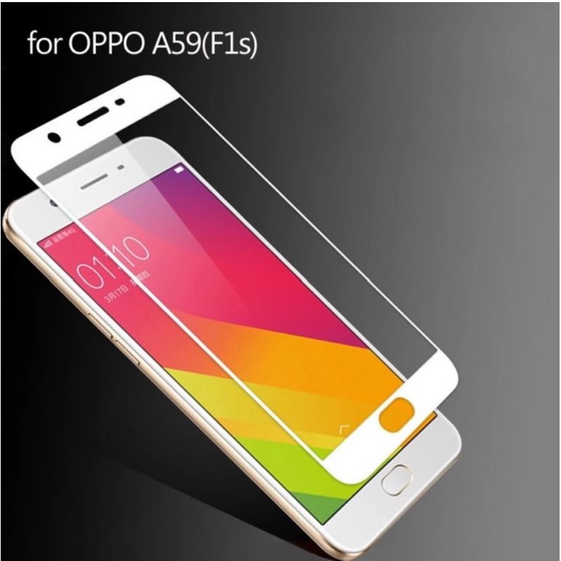 Anti gores oppo F1S/ F1+/ A59/ F3/ F5/ F7/ F9/ A39/ A83 Tempered glass full cover full screen