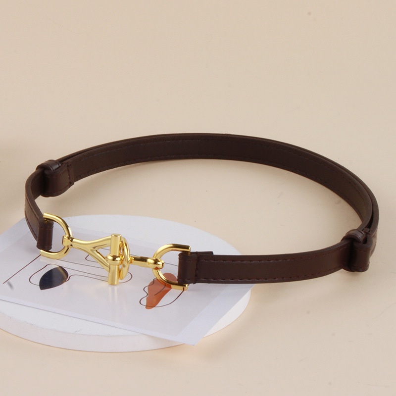 Ikat Ban Pinggang Adjustable A190Y Korea Fashion Kulit Thin Tali Sabuk Cewe Women Belt