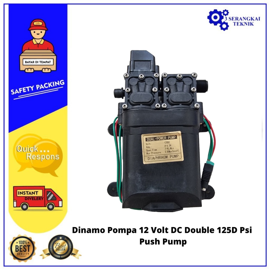 Dinamo Pompa 125d Double Pump 130 Psi