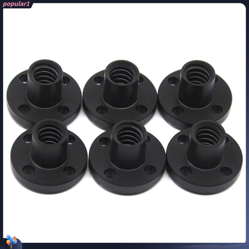 Populer 6pcs Silent T8 Lead Screw nut High-quality Untuk Printer 3D Mengganti Mur Kuningan 8mm Lead