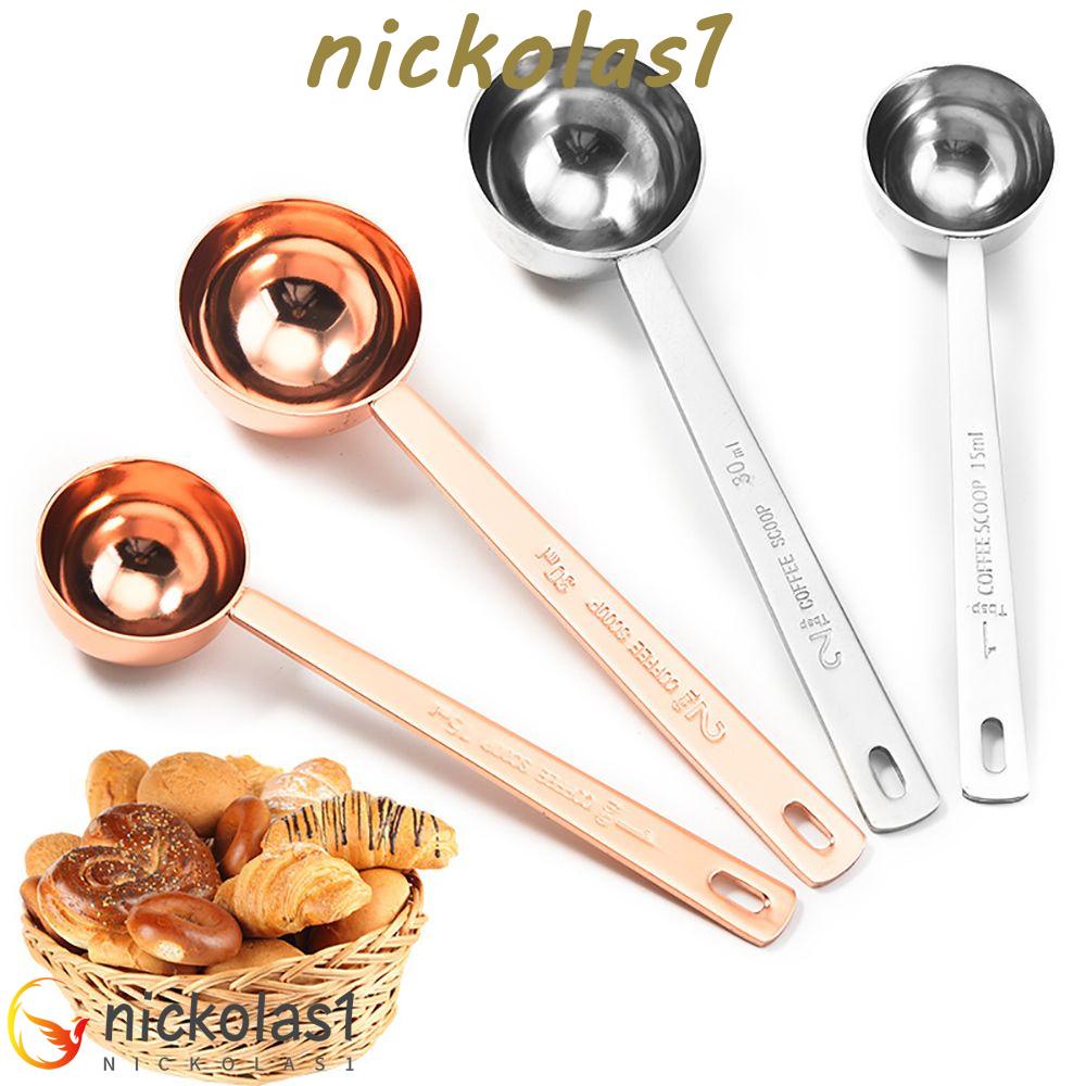 Nickolas1 Sendok Kopi Rose Gold Stainless Steel Ukur Untuk Kopi Alat Dapur