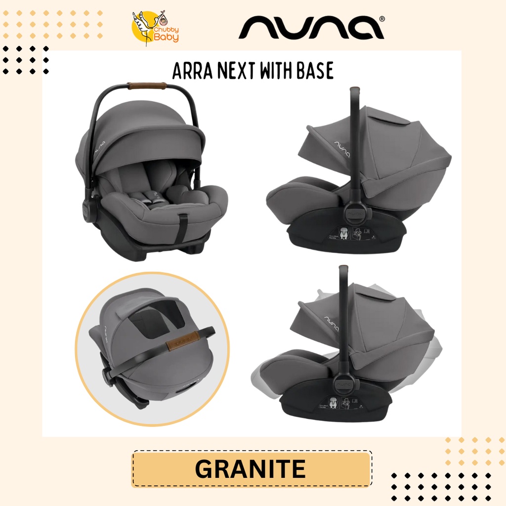 Nuna - Arra Next With Base Granite | Bayi Dudukan Mobil