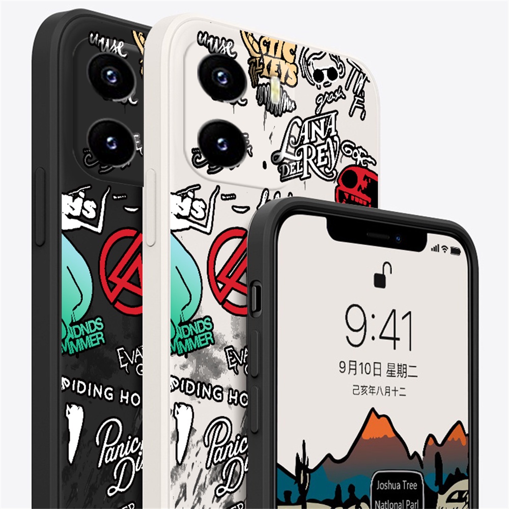 Redmi Note12 12 Pro 11S 11 Pro Redmi 10C 10A 9C 9T Note10 5G Note 10S Note 9s Poco F4 F4 GT M3 Pro X5 X3 Pro NFC label Fashion Silikon Lembut Penutup Casing Ponsel Dengan Holder