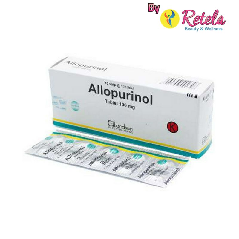 ALLUPURINOL 100MG 1 STRIP 10 TABLET