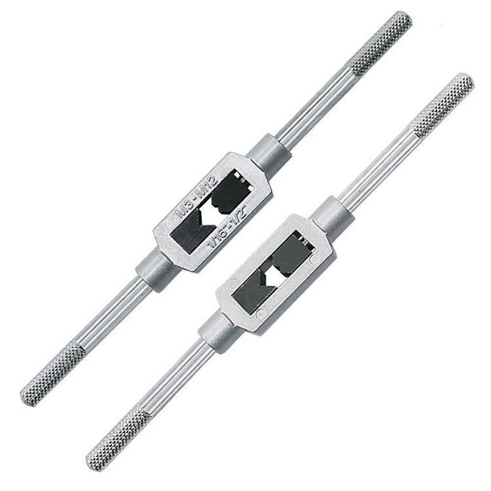 Populer Hand Tapping Tools Tap Wrench Kunci Pas Bor Set Drat Colokan Taps Hand Tools Thread Tap Twist Bit