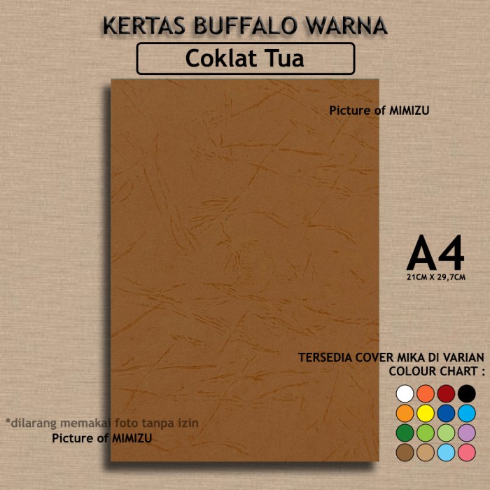 

Kertas Buffalo A4 COKELAT Motif Embos Cover JILID SAMPUL