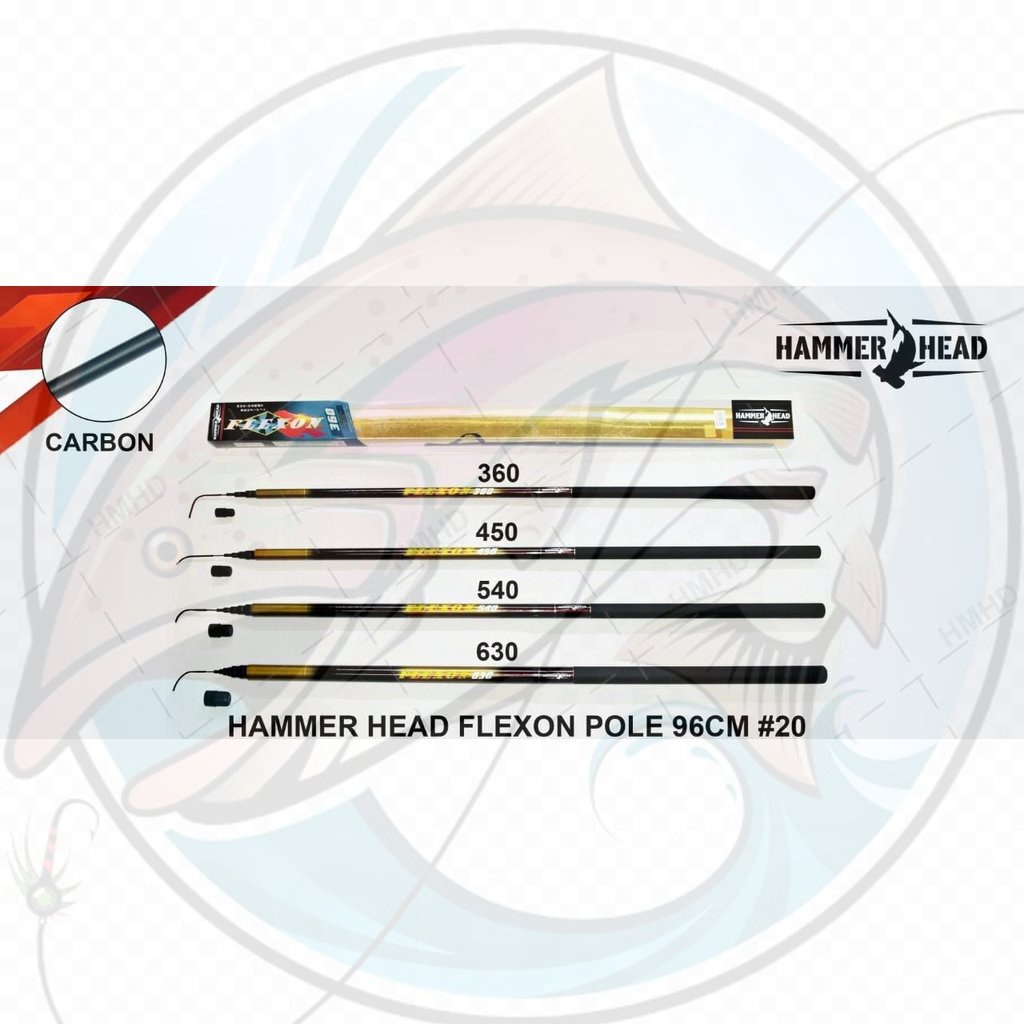 Tegek Pole Stik Panjang Hammerhead Flexon | Bahan Carbon