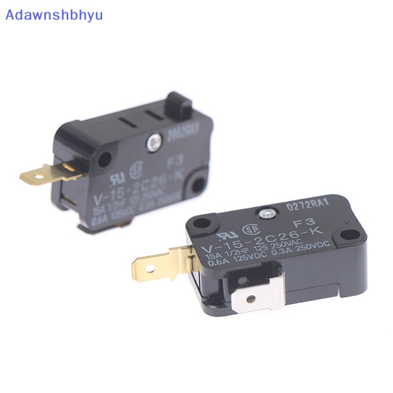 Adhyu 1PCS Saklar Mikro Besar Baru V-15-2C26-K (F3) 2-Pin Biasa Tertutup Tipe ID