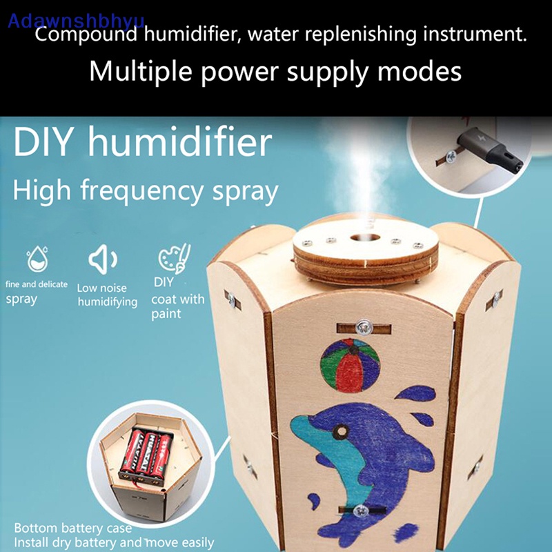 Adhyu USB Mini Humidifier DIY Kits Papan Sirkuit Fogger Lembaran Oscillag ID